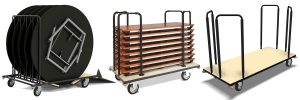 burgess furniture slimfold table trolley