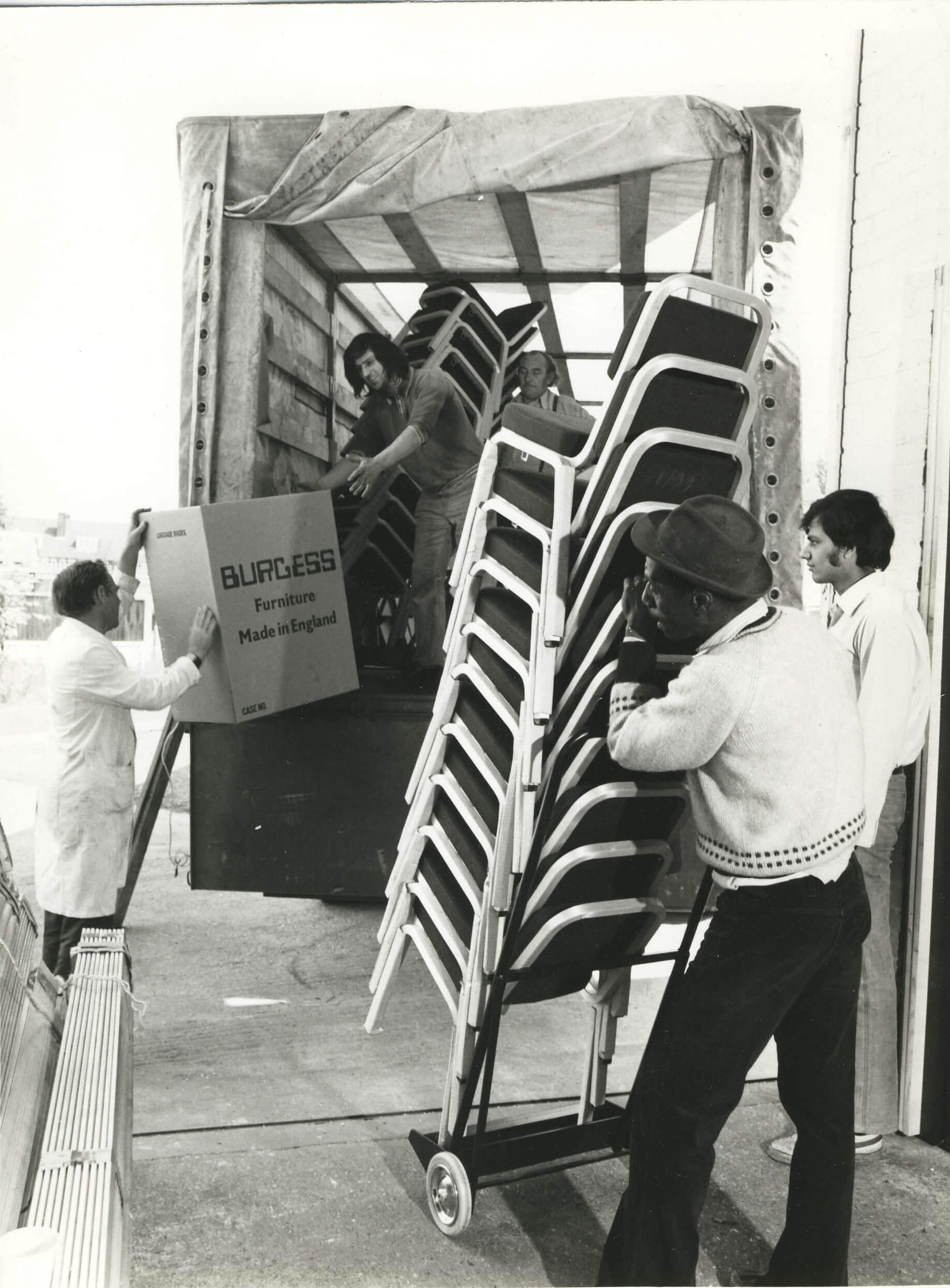 Burgess Furniture stacking chairs