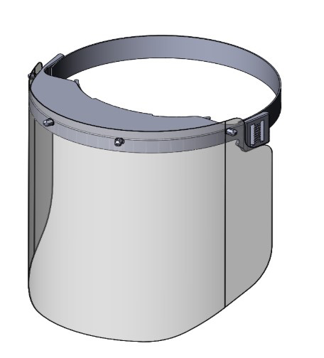 3D prototype visor diagram