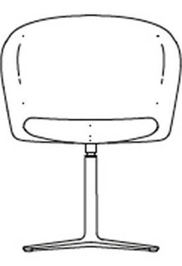 junea low back upholstered four star base hover img line drawing