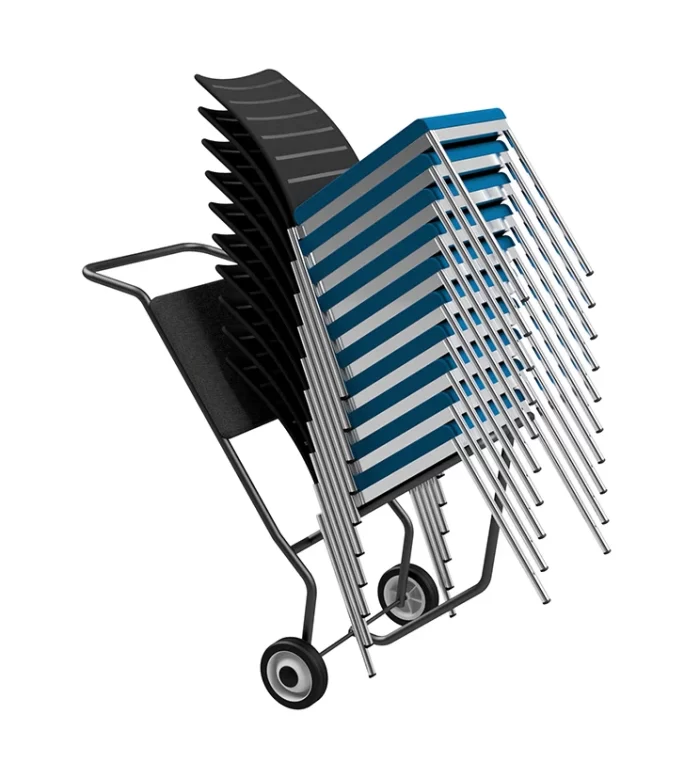 Evosa CTH8 Chair Trolley Loaded