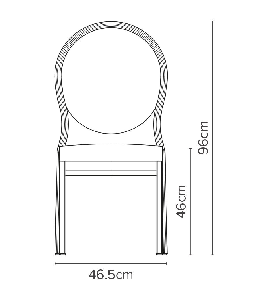 Salon 95/10 Chair dimensions