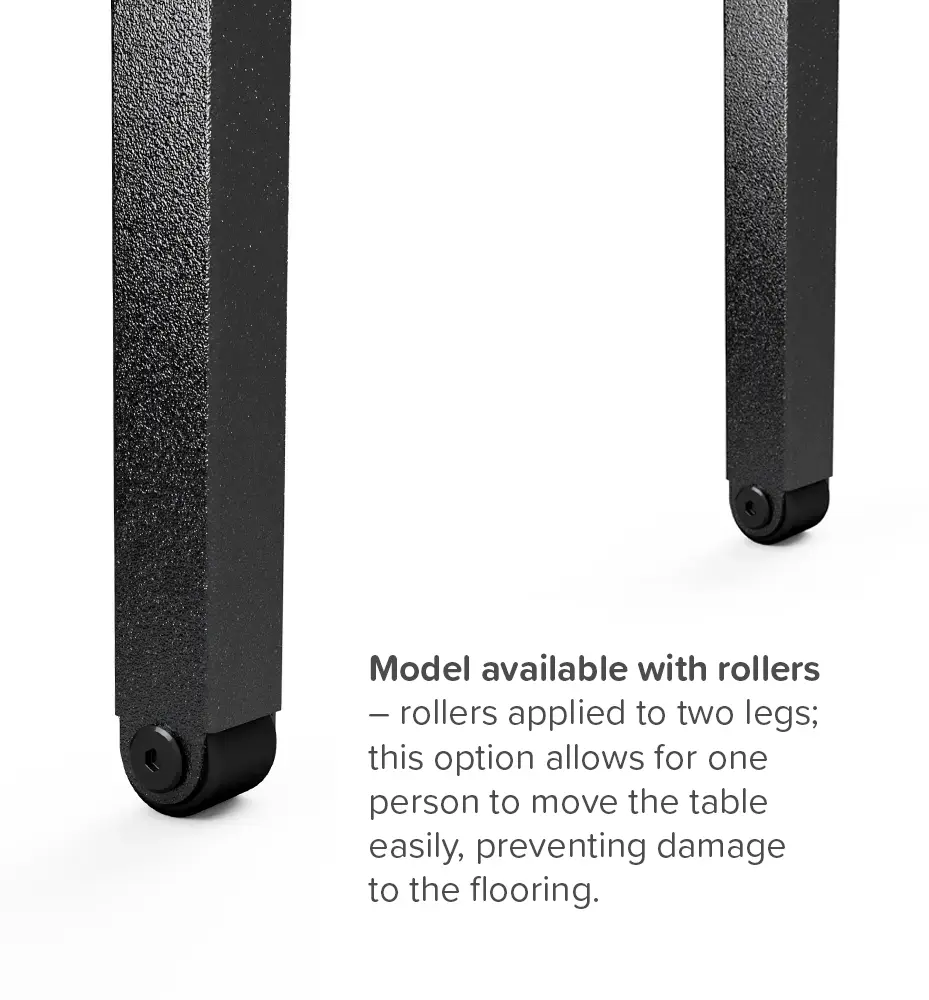 Slimfold with rollers
