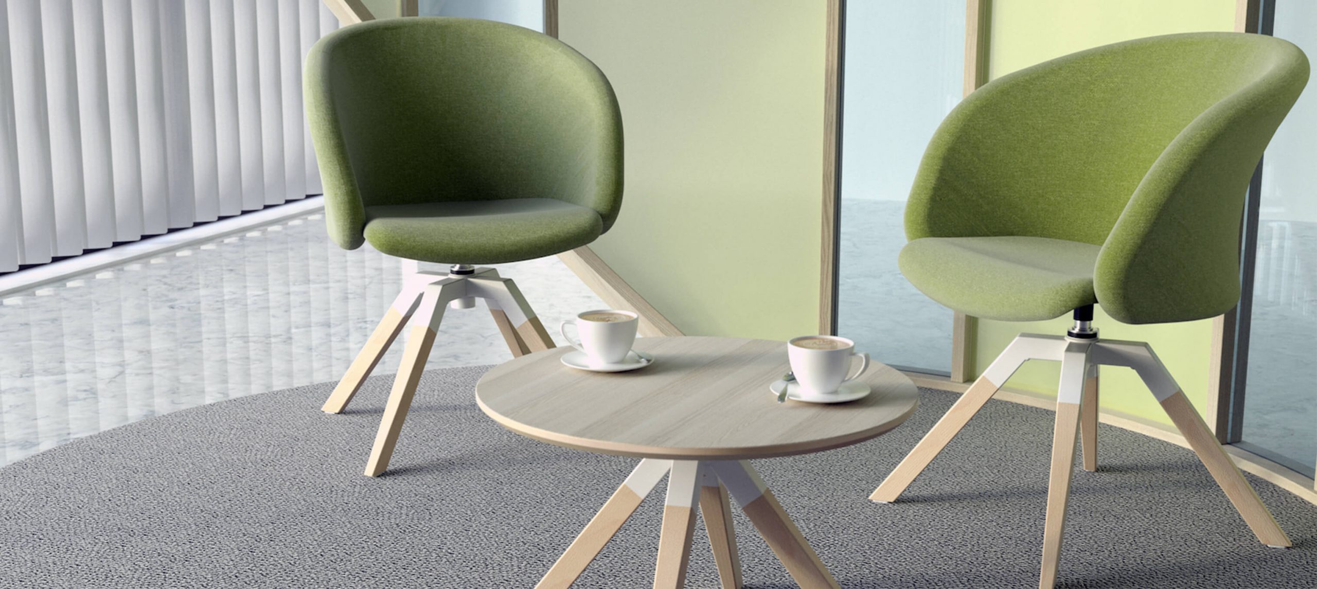 A-Cross Coffee Table & Junea Soft seating 