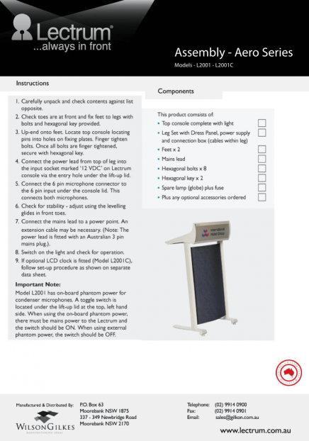 Aero_SeriesInstructions