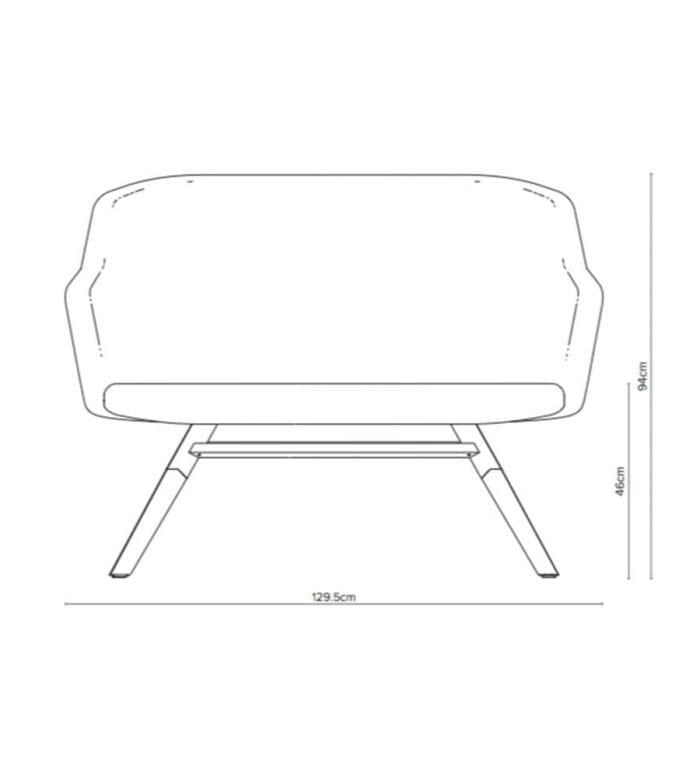 junea high back sofa measurements