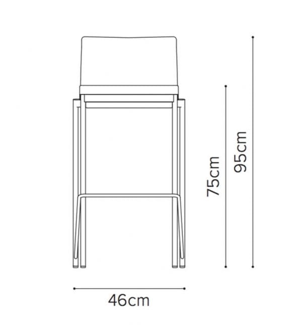 08 12l eovsa high chair line drawing