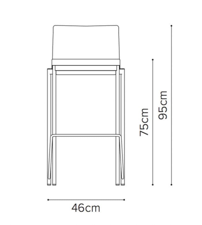 08 12l eovsa high chair line drawing