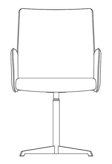 casuelle 4 star chrome base line drawing 1