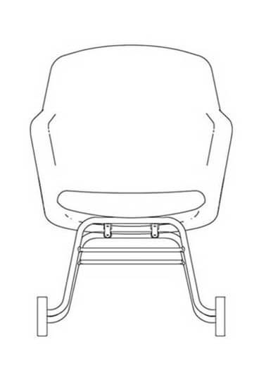 junea highback upholstered rocker base line drawing 368x539 2