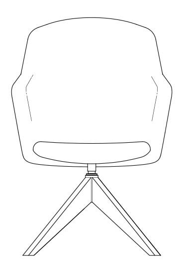 junea four star wooden base line drawing