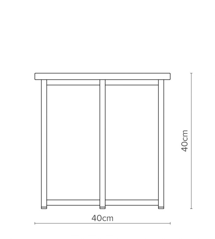 Open Concept Linien-Couchtisch-Runddiagramm mit Abmessungen