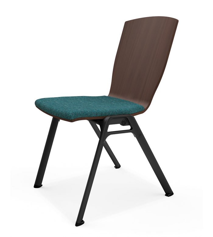Adatta Conference Chair turquoise with solid colour casting