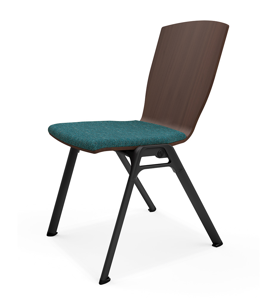 Adatta Conference Chair turquoise with solid colour casting