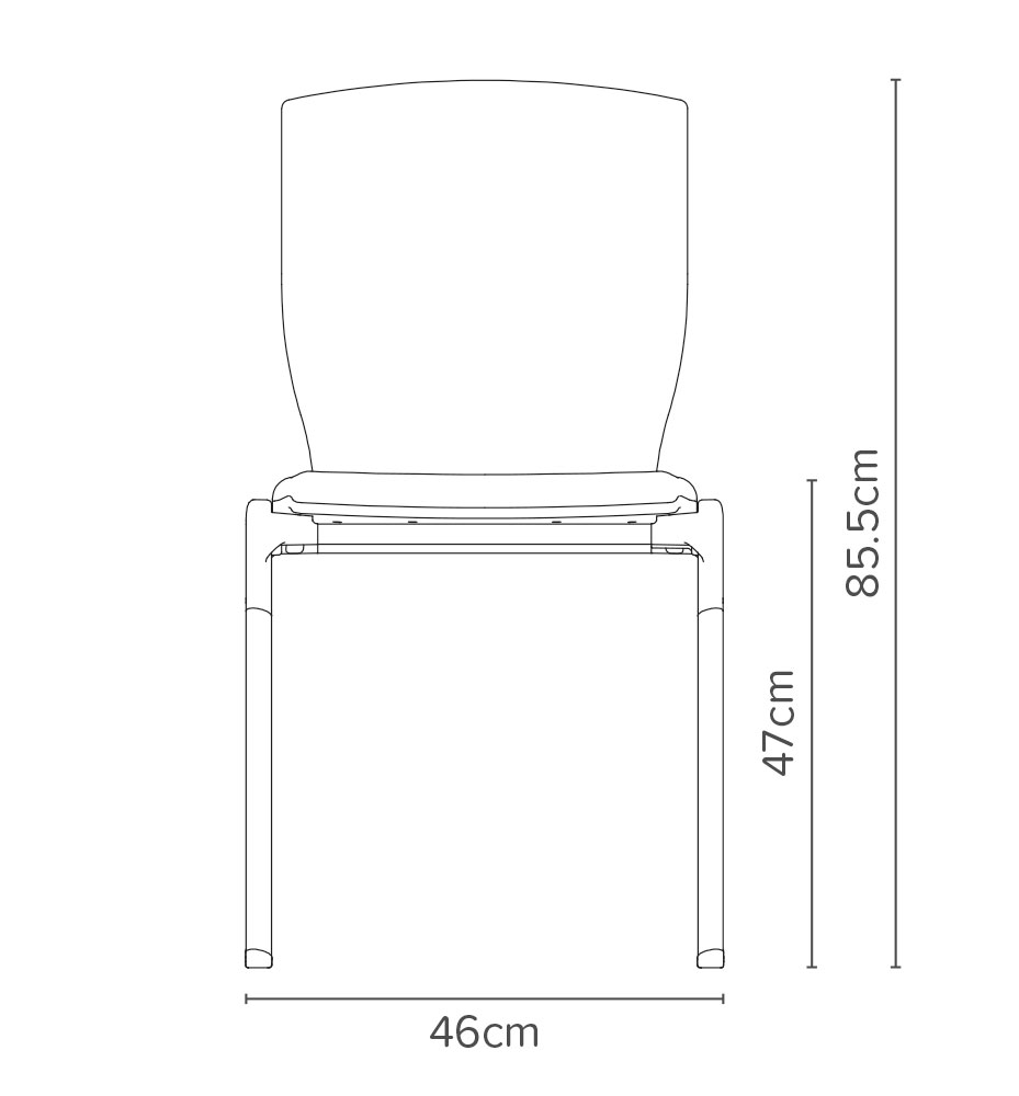 Adatta Line Drawing Upholstered Seat