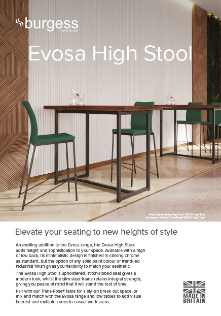 Evosa High Stool Brochure 2023