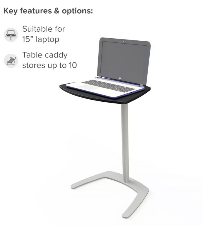 Table pour ordinateur portable autoportante