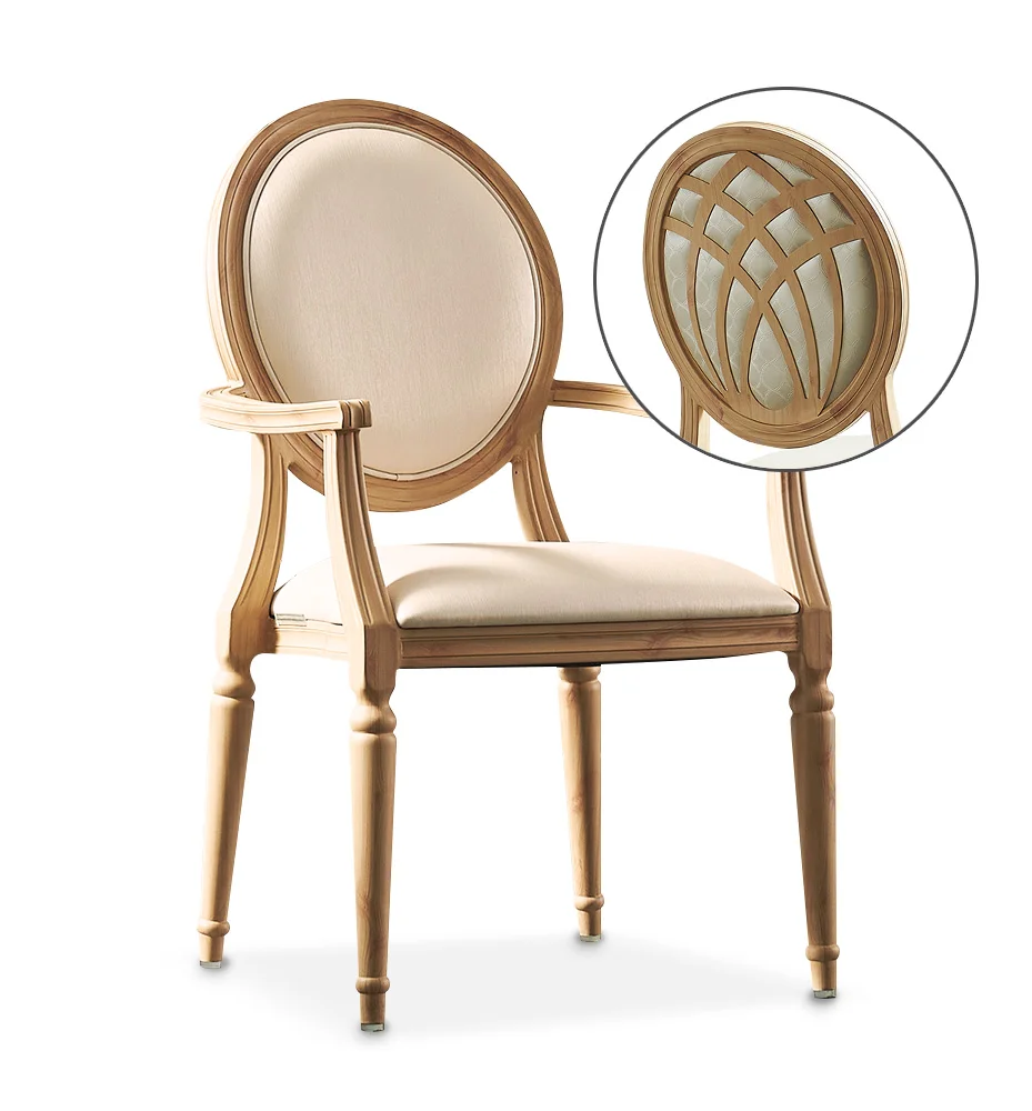 WG 2 BD Metal Wood Frame Chair