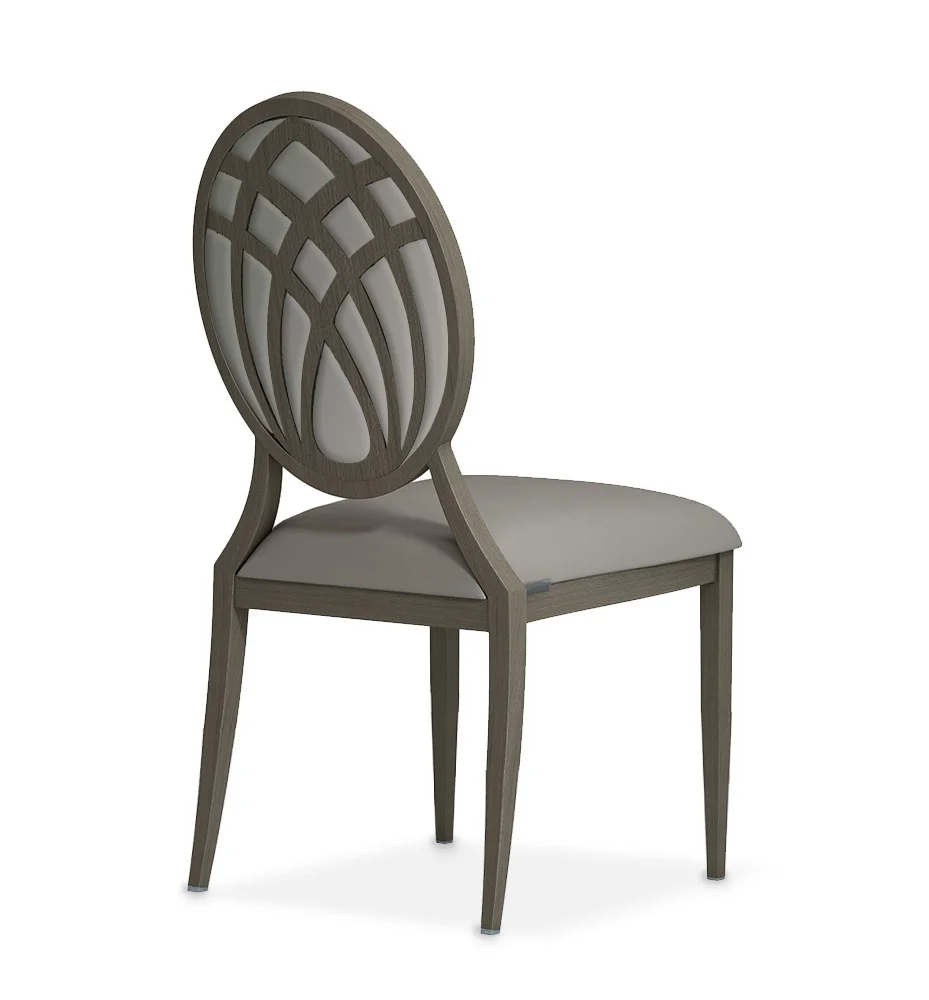 WG 4 BD Metal Wood Frame Chair Tapered