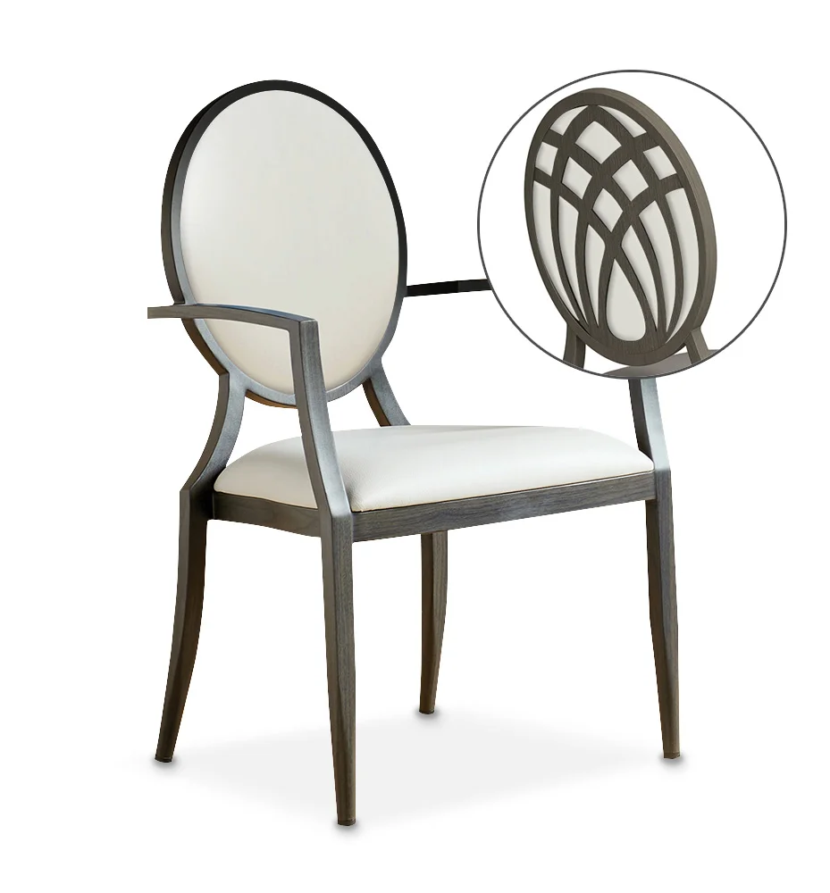 WG 4A BD Metal Wood Frame Chair