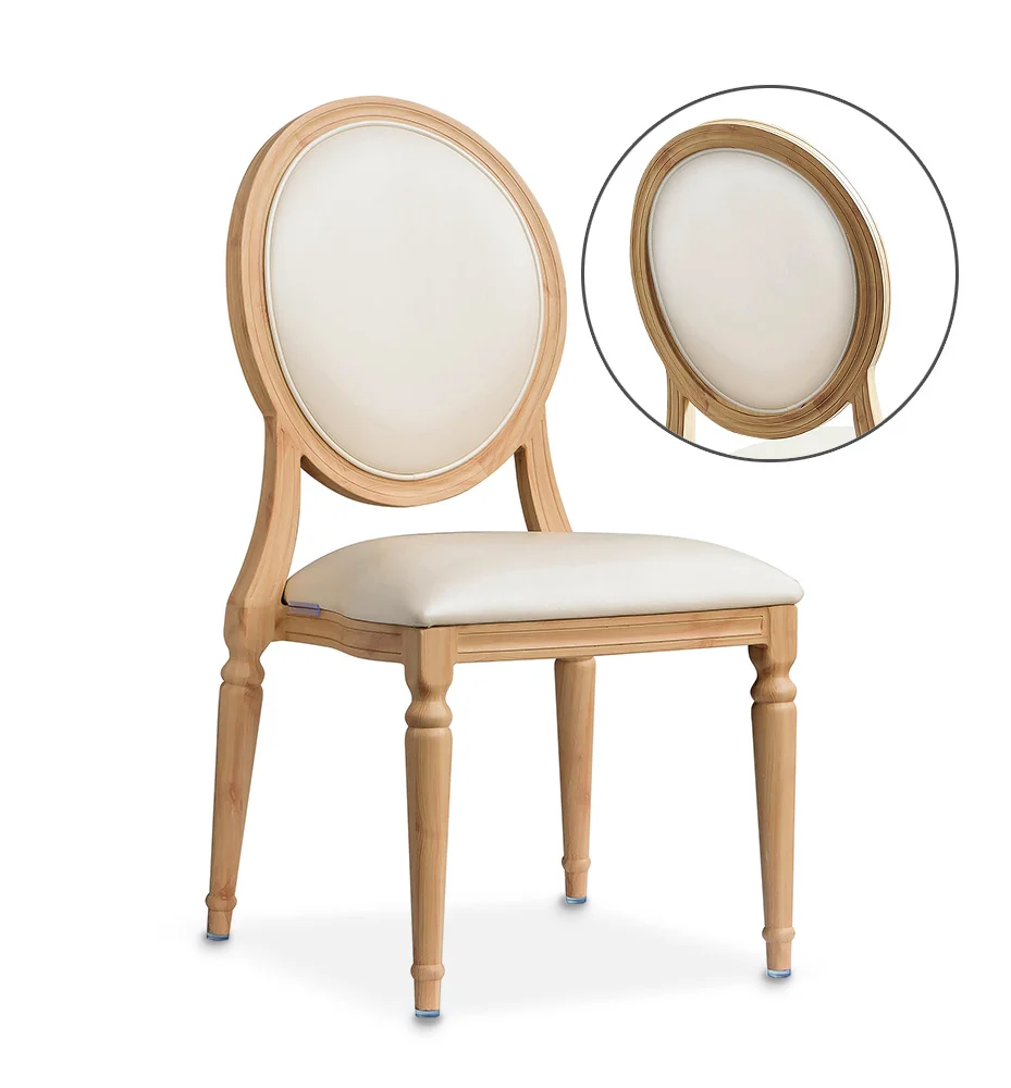 WG 1 Metal Wood Frame Chair With Inset Back