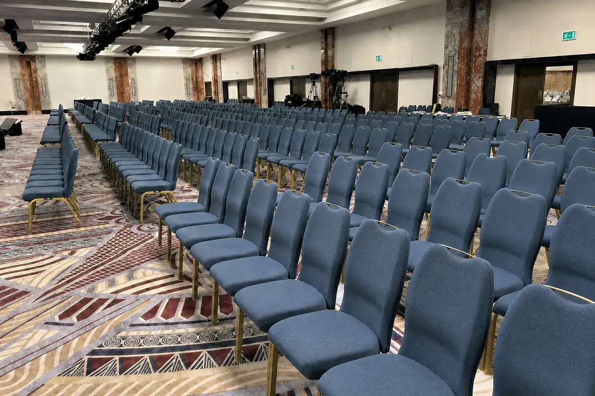 Royal Lancaster Hotel Conference Chairs Set Up with links